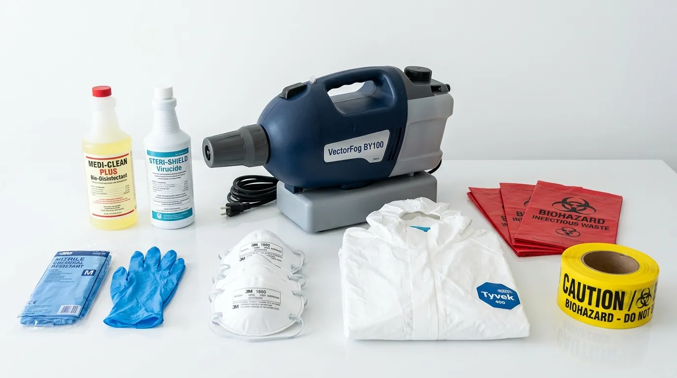 Professional biohazard remediation crew working in Turtle Rock