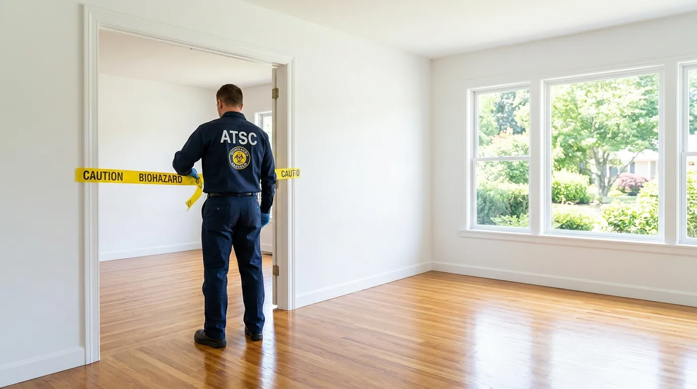 Certified biohazard cleanup crew performing Decomposition Cleanup in Turtle Rock