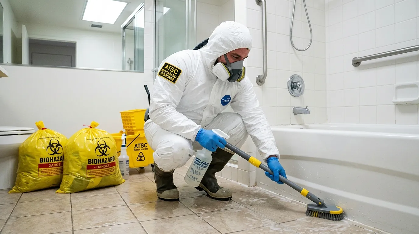 Decontamination equipment deployed for Blood Cleanup in Turtle Rock